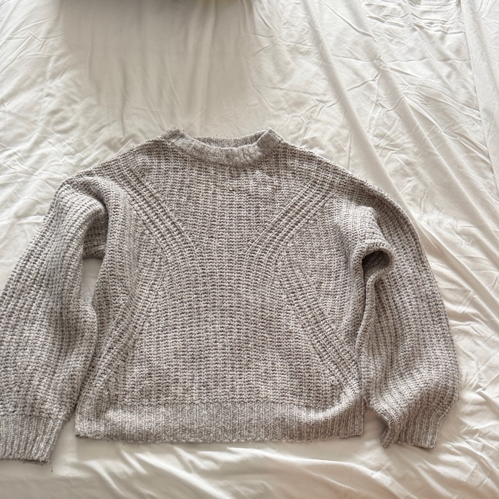 a new day Light Gray Knit Sweater